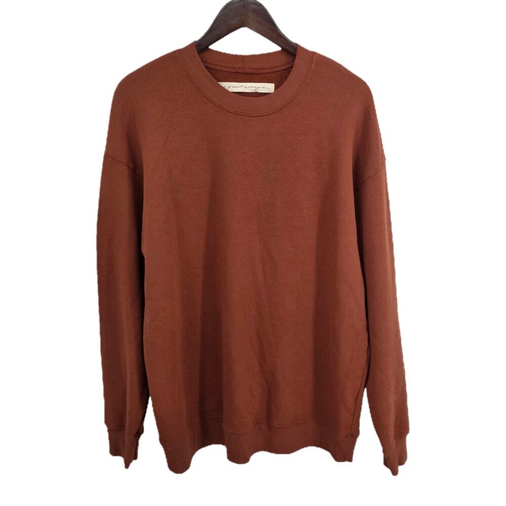 Raquel Allegra Drop Shoulder Sweatshirt Brown Size 2 US Medium